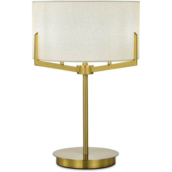 SLE3010-304-02 Светильник настольный Латунь/Белый E27 2*60W LINTON