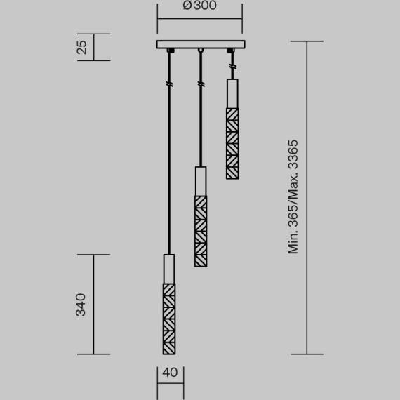 Подвесной светильник LED 3000K 450Lm Maytoni MOD328PL-L9BS3K