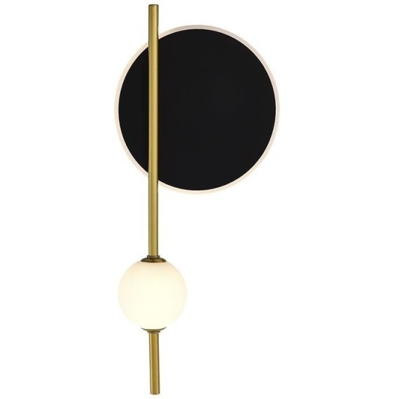 SL6507.431.02 Светильник настенный ST-Luce Шампань, Черный/Белый LED 1+1*9+4W 4000K DALI