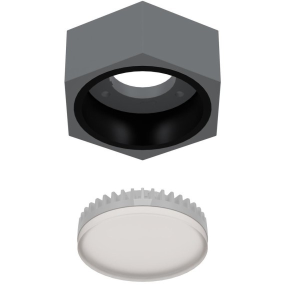 4666-1U, уличный светильник, L110xW95xH42, 1xGX53LEDx15W, IP54, excluded