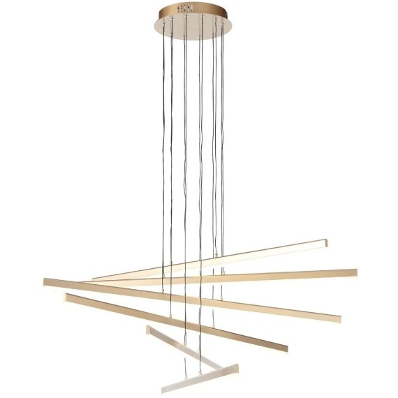 SL394.223.06 Светильник подвесной ST-Luce Матовое золото/Белый LED 6*16,6W 4000K BASONI