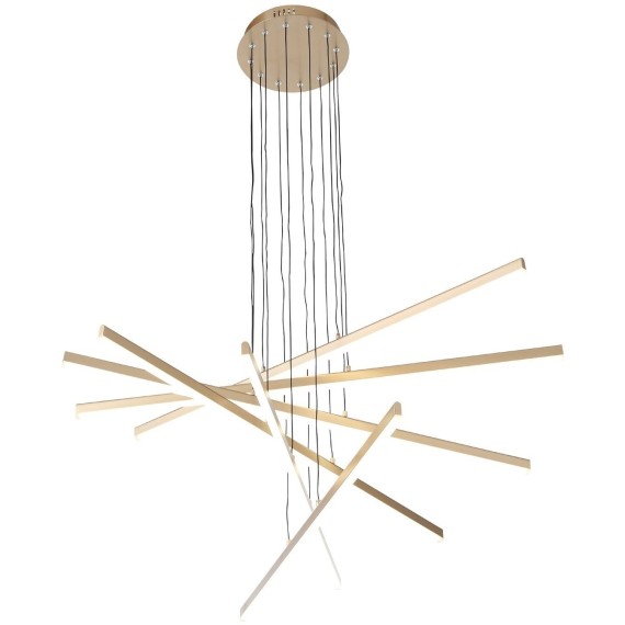 SL394.223.06 Светильник подвесной ST-Luce Матовое золото/Белый LED 6*16,6W 4000K BASONI