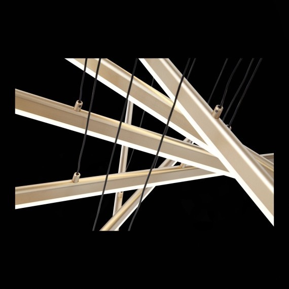 SL394.223.06 Светильник подвесной ST-Luce Матовое золото/Белый LED 6*16,6W 4000K BASONI