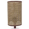 8202/1T COUNTY LN25 кофейный/коричневый, дерево/текстиль Настольная лампа E27 1*60W 220V MADERANA