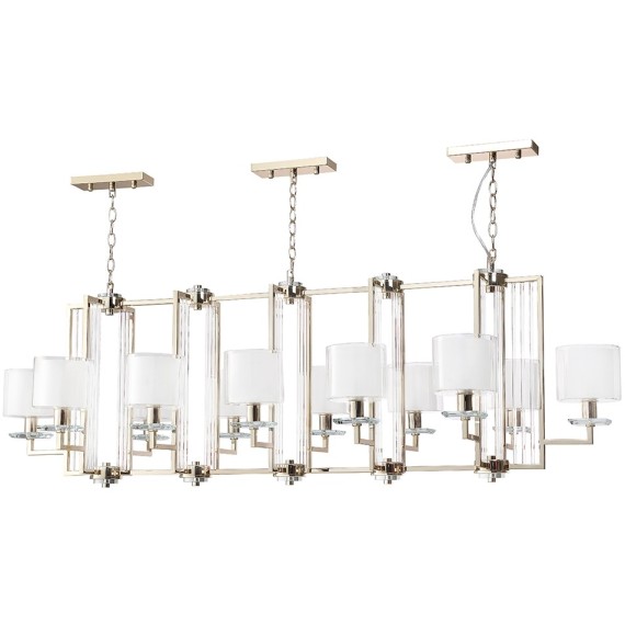 Люстры Crystal Lux NICOLAS SP12 L1600 GOLD/WHITE