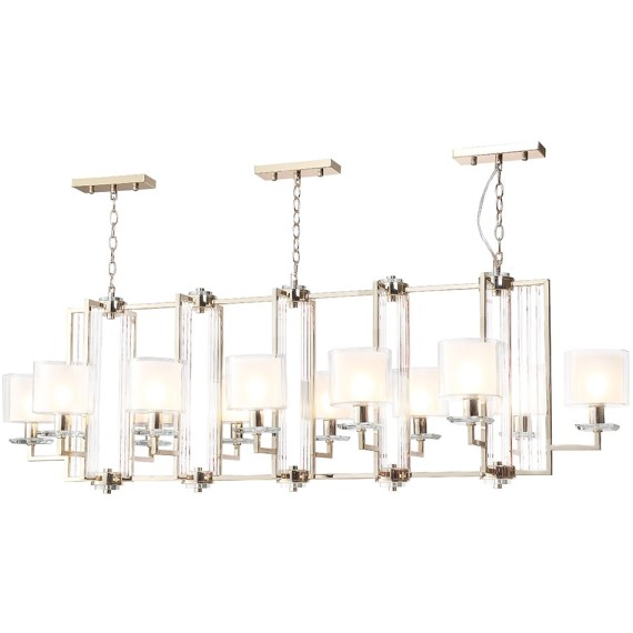 Люстры Crystal Lux NICOLAS SP12 L1600 GOLD/WHITE