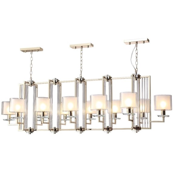 Люстры Crystal Lux NICOLAS SP12 L1600 GOLD/WHITE