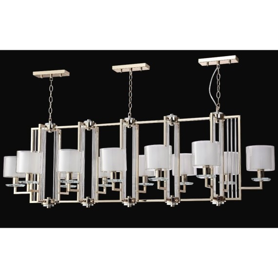 Люстры Crystal Lux NICOLAS SP12 L1600 GOLD/WHITE