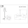 SLE1047-302-06 Светильник потолочный Бронза/Молочно-белый E14 6*40W NOBILIA