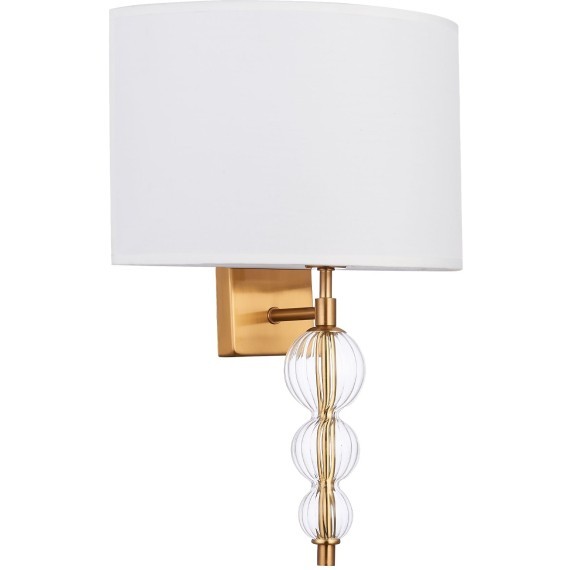 SLE105711-01 Светильник настенный Латунь, Прозрачный/Белый E14 1*40W RAMER