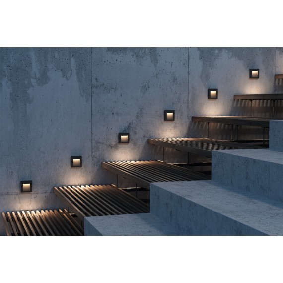 Светильник встраиваемый в стену Maytoni O038-L3B Arca IP65 светодиодный LED 3W