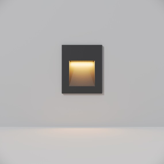 Светильник встраиваемый в стену Maytoni O038-L3B Arca IP65 светодиодный LED 3W