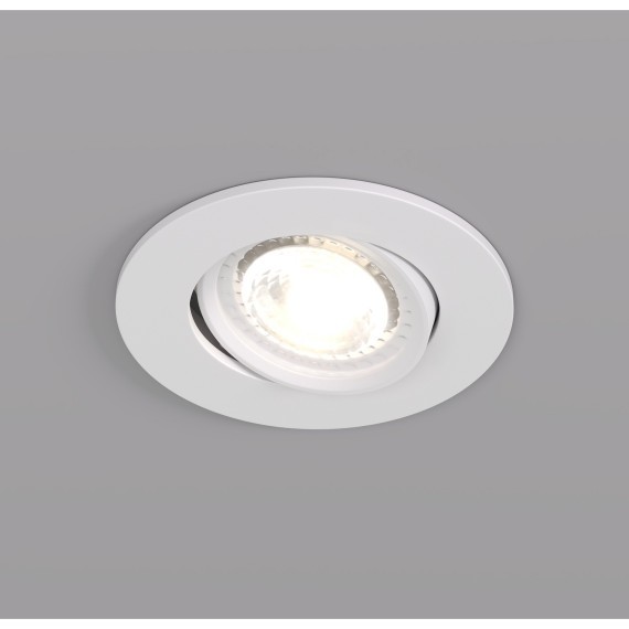 DK3020-WH Встраиваемый светильник IP20 макс 10Вт GU5.3 белый пластик