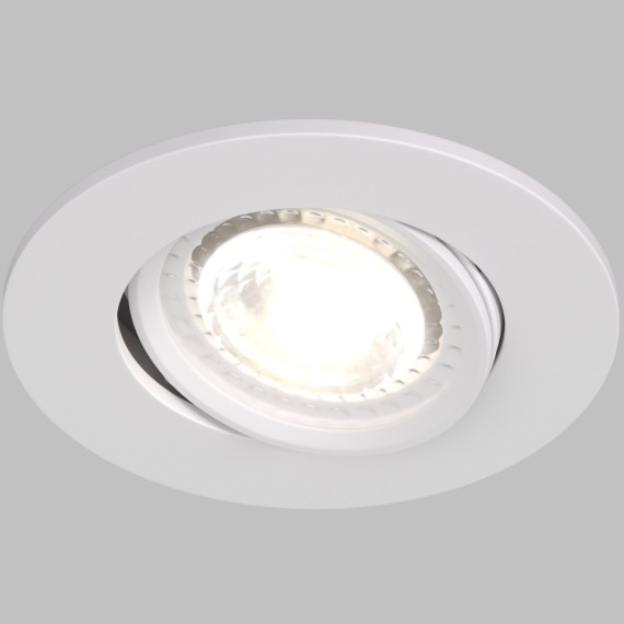 DK3020-WH Встраиваемый светильник IP20 макс 10Вт GU5.3 белый пластик