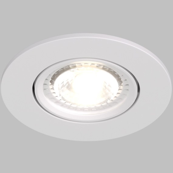 DK3020-WH Встраиваемый светильник IP20 макс 10Вт GU5.3 белый пластик