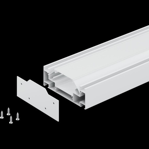 Профиль встраиваемый в натяжной потолок под LED ленту до 30мм либо под трек Barra 3 метра (1упаковка=6шт) Barra Base Lightstar 502430-6AI