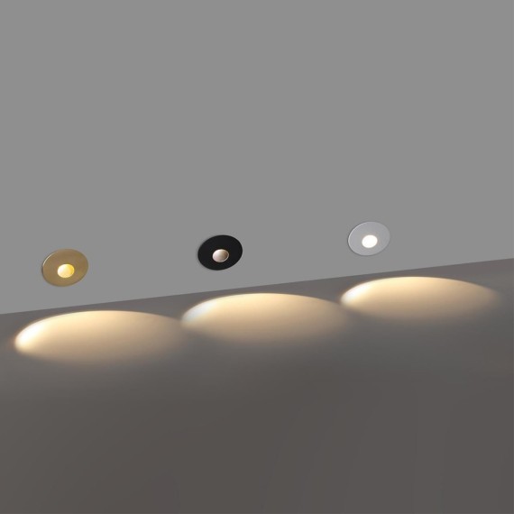 7167/3WL Светодиодная бронзовая подсветка для лестниц и пола встр. в стены 3W 2700K 73Лм ODEON LIGHT ESCALA