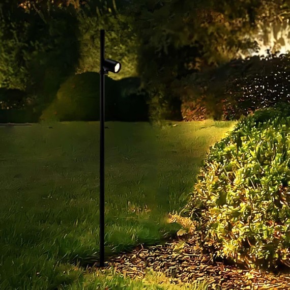 4638-1F, уличный светильник, L190xW100xH1500, LEDx12W, 1050LM, 4000K, IP65, included