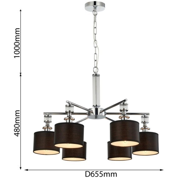 Подвесная люстра Archetypus 2674-6P