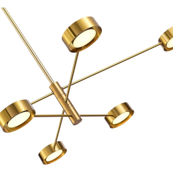 SL6504.302.06 Светильник потолочный ST-Luce Латунь/Латунь LED 6*5W 3000K VICO