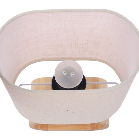 8199/1T COUNTY LN25 бежевый, дерево/текстиль Настольная лампа E27 1*60W 220V MADERANA