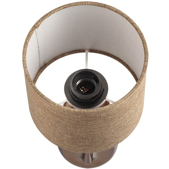 8150/1T MODERNI LN25 бронза/бежевый, керамика/текстиль Настольная лампа Е27 1*60W 220V AKIVI