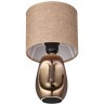 8150/1T MODERNI LN25 бронза/бежевый, керамика/текстиль Настольная лампа Е27 1*60W 220V AKIVI