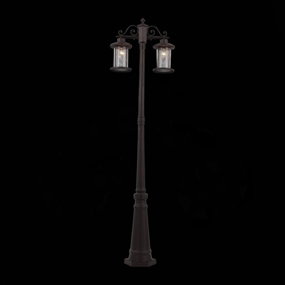 SL080.425.02 Светильник уличный наземный ST-Luce Темный кофе/Прозрачный, Темный кофе E27 2*100W LASTERO