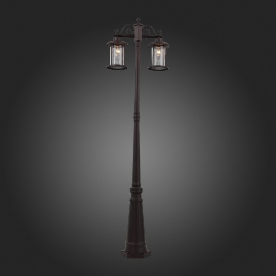 SL080.425.02 Светильник уличный наземный ST-Luce Темный кофе/Прозрачный, Темный кофе E27 2*100W LASTERO