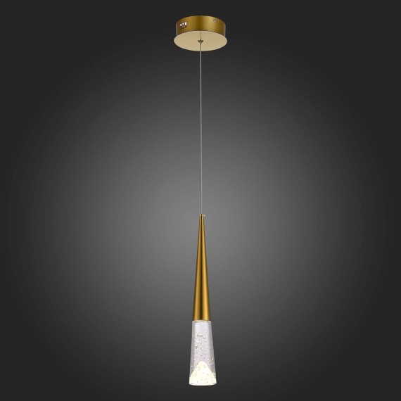 SL6111.203.01 Люстра подвесная ST-Luce Золотистый/Прозрачный LED 1*3W 3000K SOLLEN