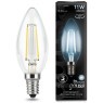 103801211 Лампа Gauss Filament Свеча 11W 830lm 4100К Е14 LED 1/10/50