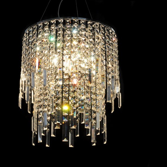 Хрустальная подвесная люстра Lumina Deco Zucchero LDP 2159-450 CHR