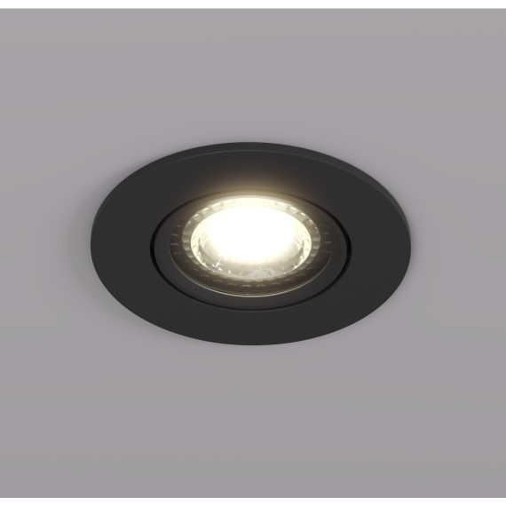 DK3020-BK Встраиваемый светильник IP20 макс 10 Вт GU5.3 черный пластик