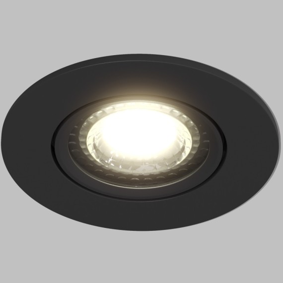 DK3020-BK Встраиваемый светильник IP20 макс 10 Вт GU5.3 черный пластик