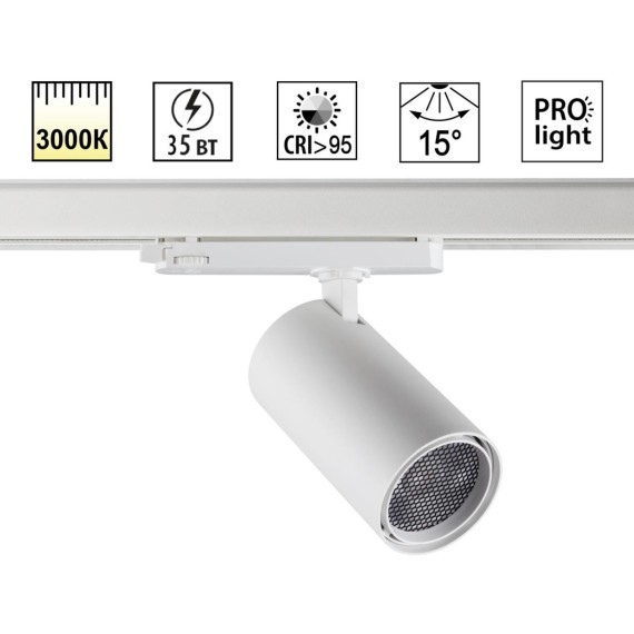 Светильник трехфазный трековый Novotech светодиодный IP20 LED 35W 3000K 220-240V HELIX 359583