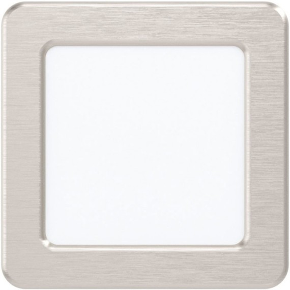 99183 Светодиодный встраиваемый светильник FUEVA 5, 5,5W (LED), 117х117, ET26, 700lm, 4000K, сталь, никель