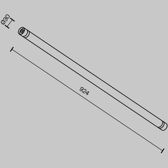 Светильник Larc для системы освещения Maytoni Shelf 750лм RA90 3000К 13Вт 360° C148CL-L900-13W3K-B