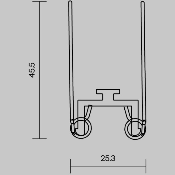 Комплект креплений (для профиля 35×42) 4 шт., 642055