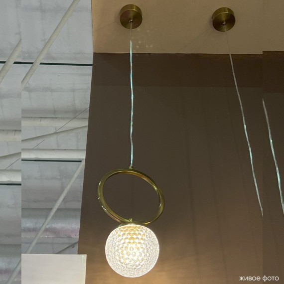 Светильник подвесной Crystal Lux CAROLINA SP1 V1 BRASS 0330/201