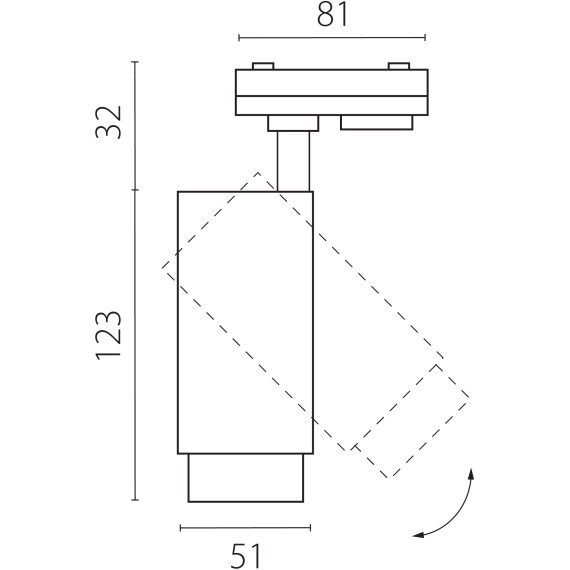 218016 Однофазный белый двужильный спот с выбором мощности 5-9-13Вт, цветовой температуры 3000-4000-6000 и угла освещения 15-60° Lightstar BARRA Fuoco P+CCT