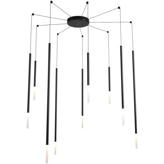 8400/27L Подвесная светодиодная люстра-паук с проводами 3м и плафонами разной длины LED 27Вт 990Лм 3000K CRI80 220V LUMION STICK