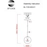 SL1133.533.01 Светильник подвесной ST-Luce Латунь/Белый E27 1*40W BOPONE