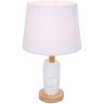 8210/1T MODERNI LN25 белый, керамика/текстиль Настольная лампа Е27 1*60W 220V VISIONA