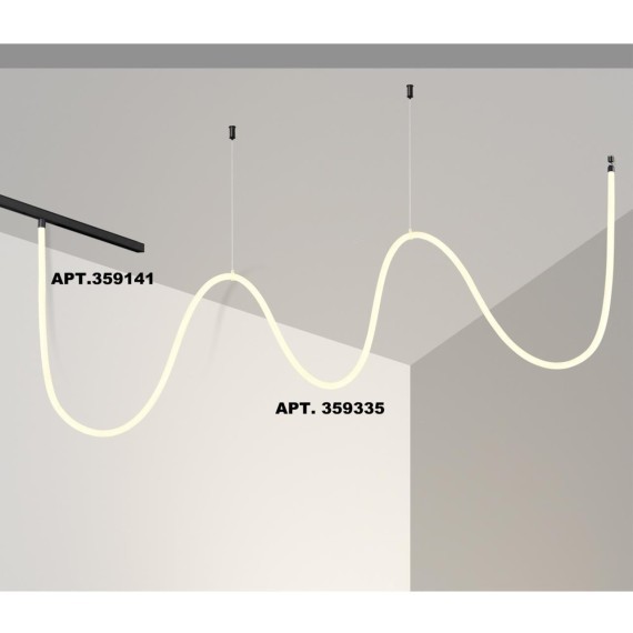 359335 Трековый светодиодный неон 2м Novotech Flum CRI90+ 4000К 2420Лм 360° 25W