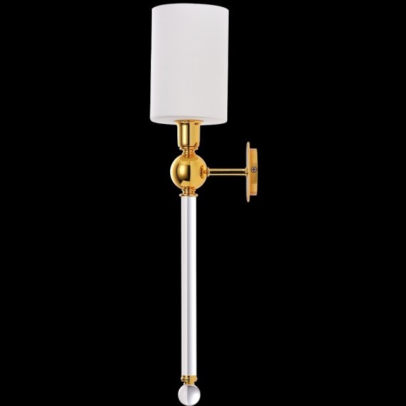 Бра Crystal Lux MIRABELLA AP1 GOLD/WHITE
