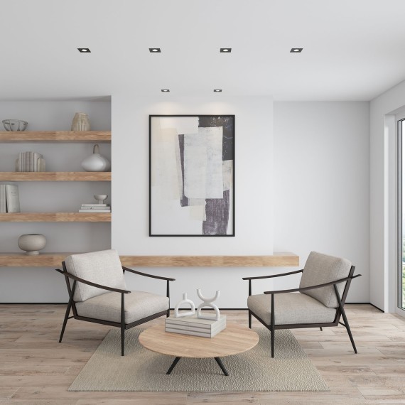 DK3021-BK Встраиваемый светильник IP20 макс 10Вт GU5.3 черный пластик