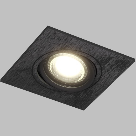 DK3021-BK Встраиваемый светильник IP20 макс 10Вт GU5.3 черный пластик