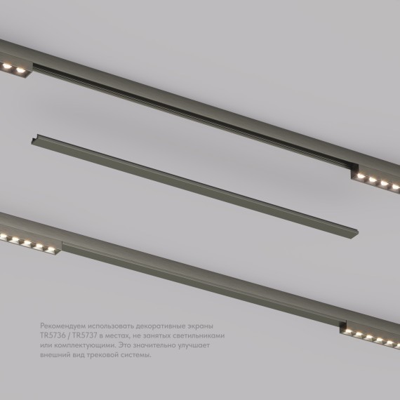 Заглушка 50см для лицевой части шинопровода Denkirs Shine 48V TR5737-DN