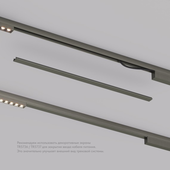 Заглушка 50см для лицевой части шинопровода Denkirs Shine 48V TR5737-DN