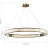 SL1622.313.01 Люстра подвесная ST-Luce Латунь/Прозрачный LED 1*68W 4000K TIVOLI